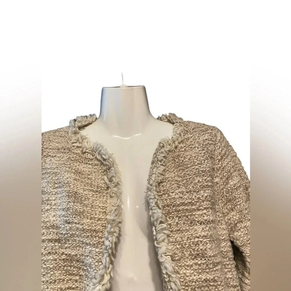 Cocogio Made in Italy Wool Alpaca Blend Tweed Open Front Blazer - Picture 4 of 9